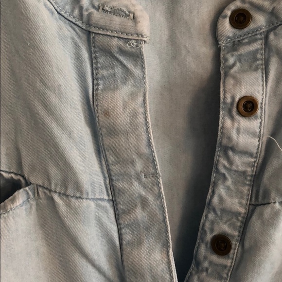 Merona Size L light blue chambray mini dress - Picture 5 of 5